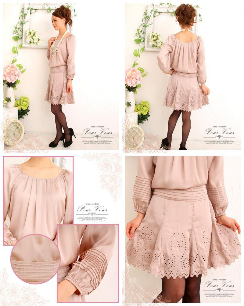 最高級本シルクワンピ