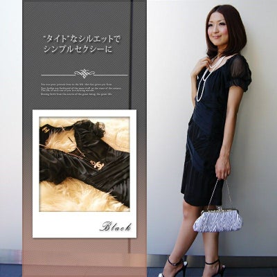 シフォン シルク フリル ワンピース