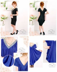 ビジュー フォーマル ワンピース