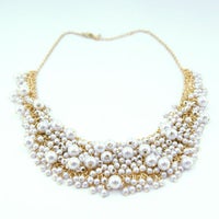 ビジュー パール ロングネックレス