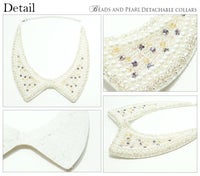 ビーズ パール ドレススタイル 付け襟ネックレス