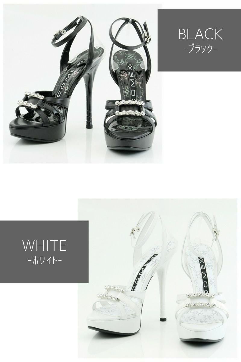 COMEX コメックス ビジュー サンダル ハイヒール