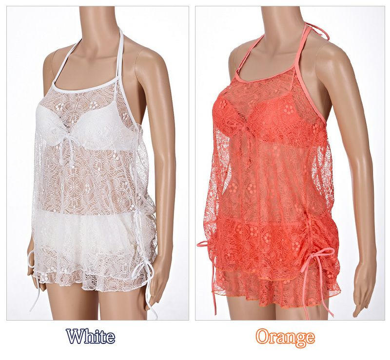 ホルターネック レースビキニ トップス付き ３点セット