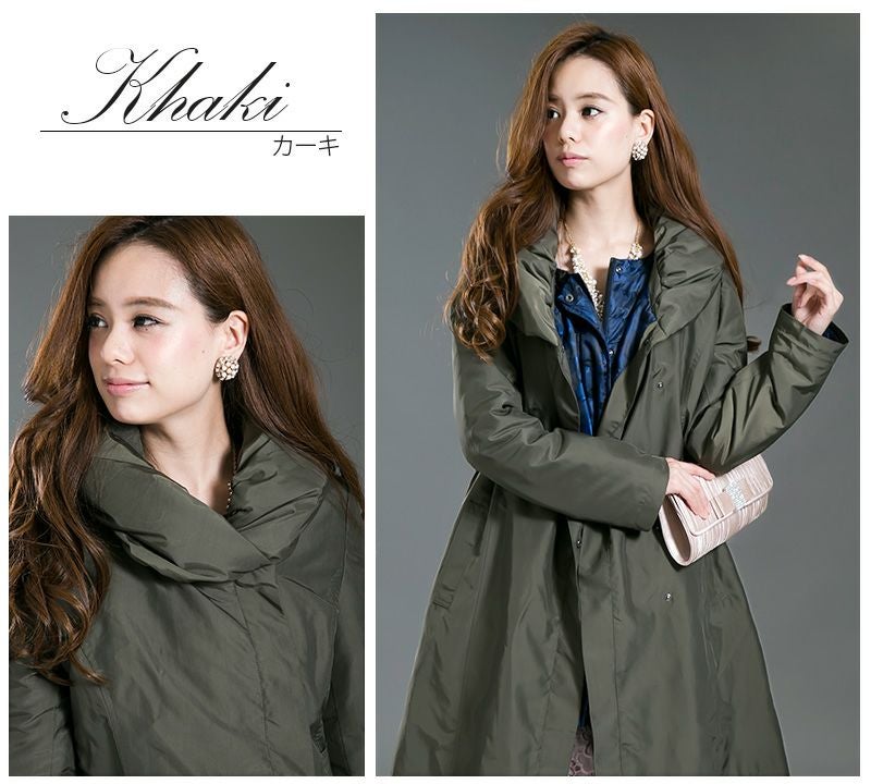 上品カジュアルなエレガントミリタリーコート