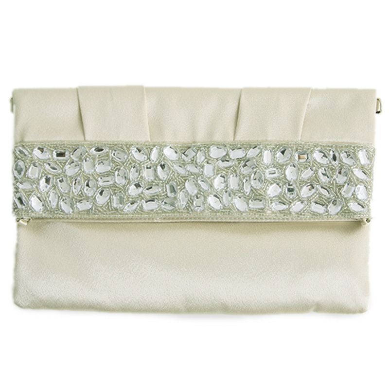 ドレスをワンランク上げるビジューパーティバッグ