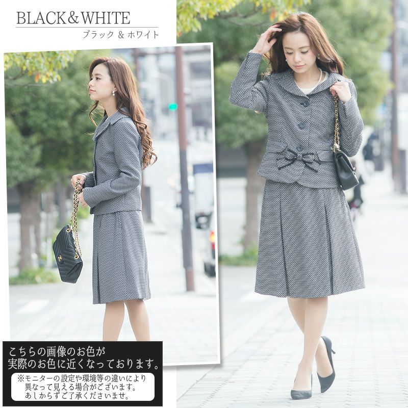 千鳥格子がキュートなセレモニースーツ