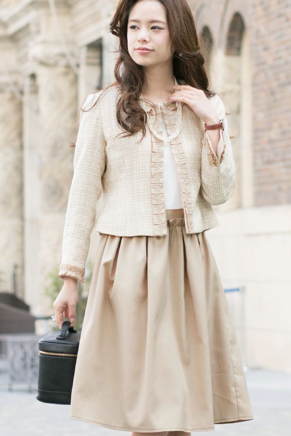 ツイードエレガントスーツ