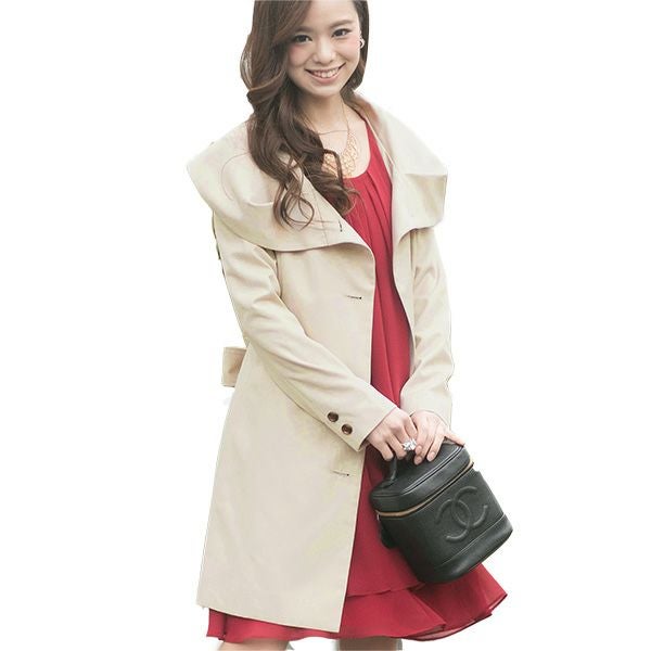 フラッフィーカラートレンチコート