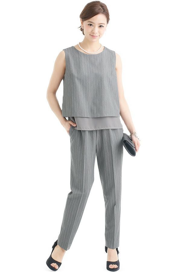 スマートセットアップパンツドレス