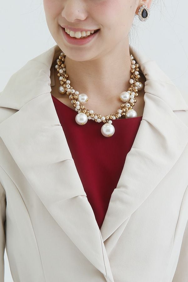 タック入テーラードカラー