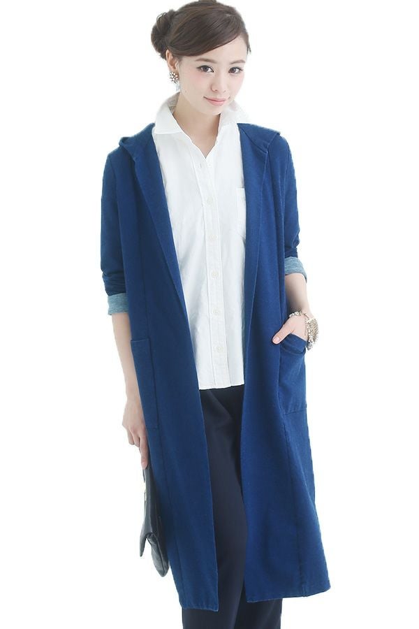 デニムニットジャケットコート