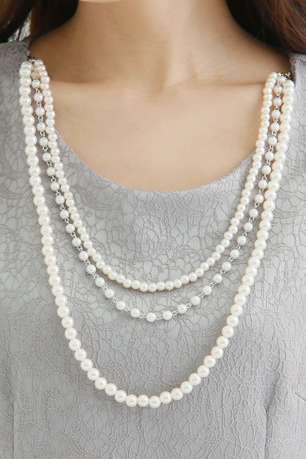 パールネックレス付