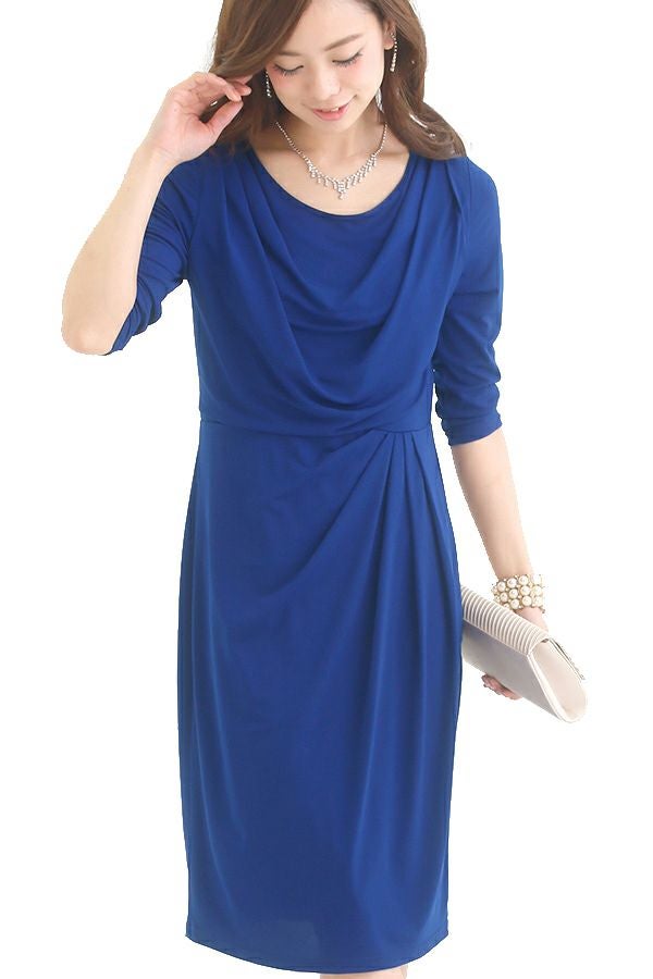 ドレープストレッチワンピース