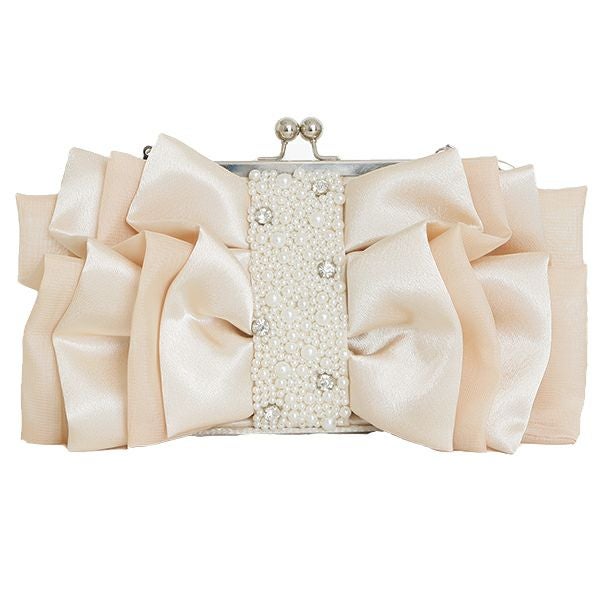 ティアードリボンクラッチバッグ