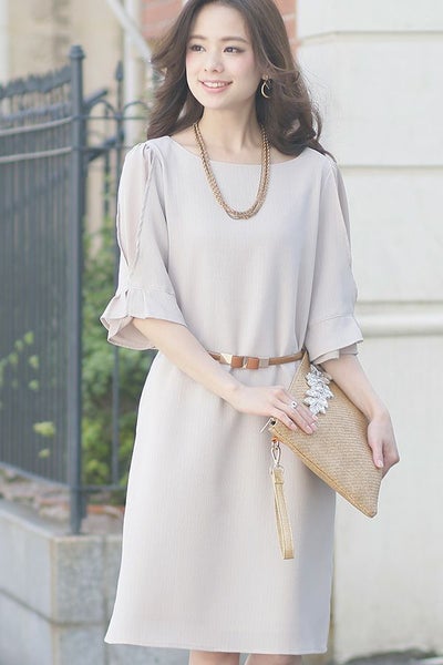シースルースリーブワンピース
