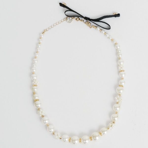 パールビジューネックレス a190160A
