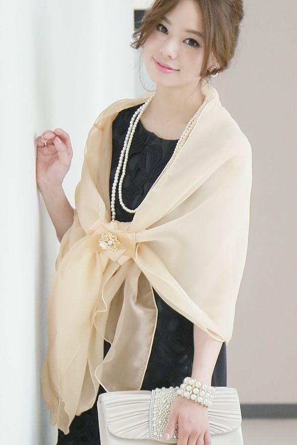 オーガンジーシフォンショール