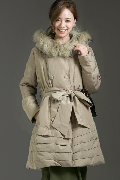 ダブルプリーツダウンコート