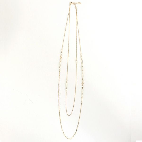 ゴールドチェーンロングネックレス