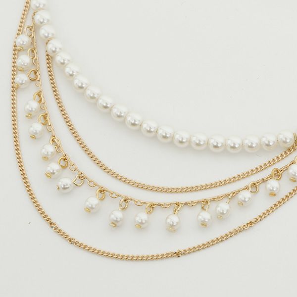 パール＆ゴールドチェーン