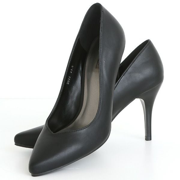 Vラインポインテッドトゥパンプス