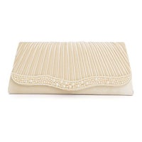 パールギャザークラッチバッグ