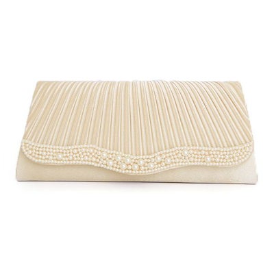 パールギャザークラッチバッグ