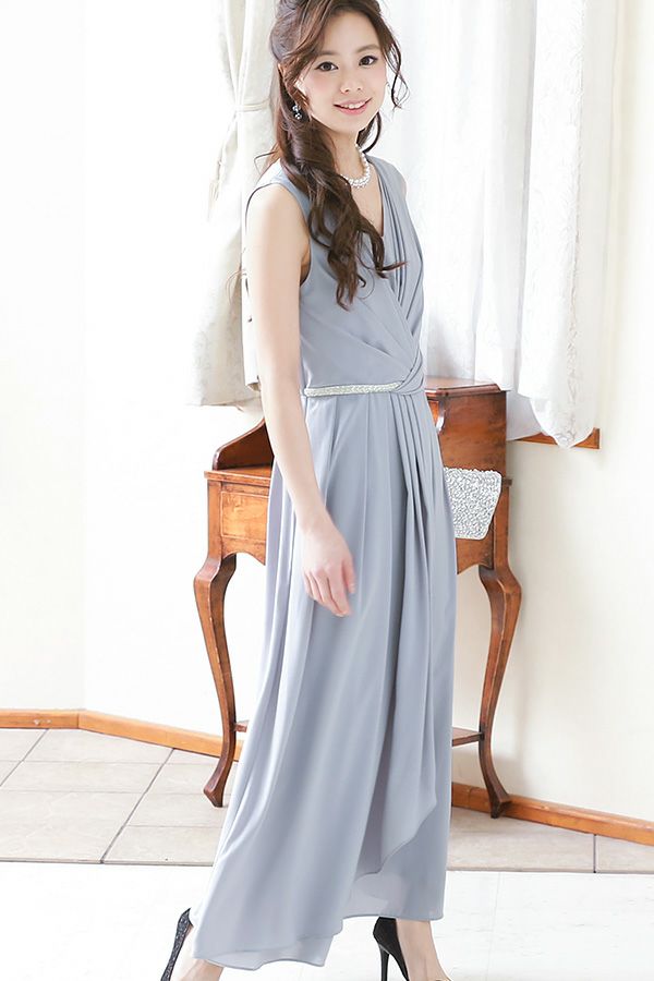 ドレープロングドレス