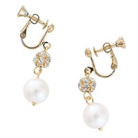 パール＆ビジューシンプルイヤリング