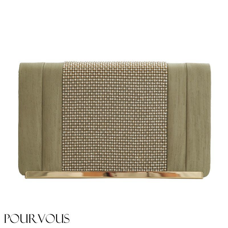 ピンクパール&ビジュークラッチバッグ