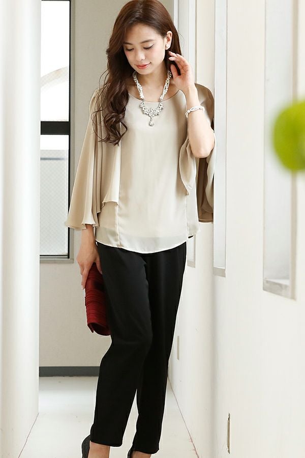 シフォンケープセットアップ