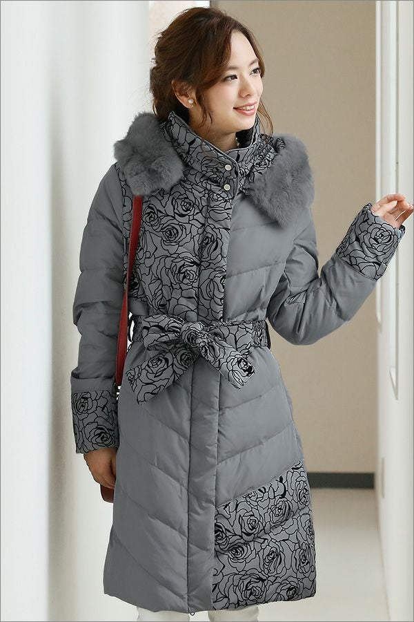 ローズフロッキーダウンコート