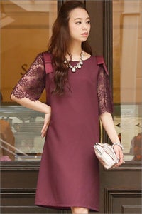 ショルダーリボンワンピース