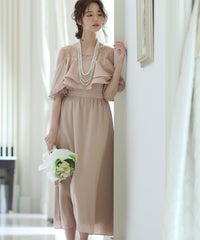 2WAYオフショルマキシワンピース