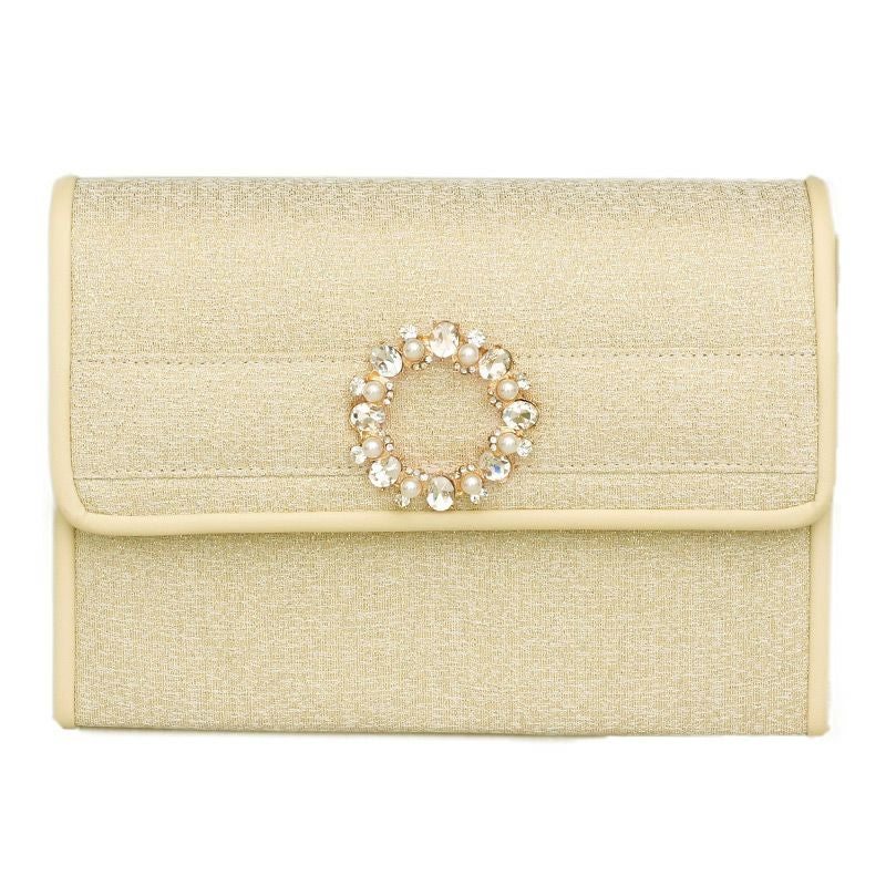 ビジューリースクラッチバッグ