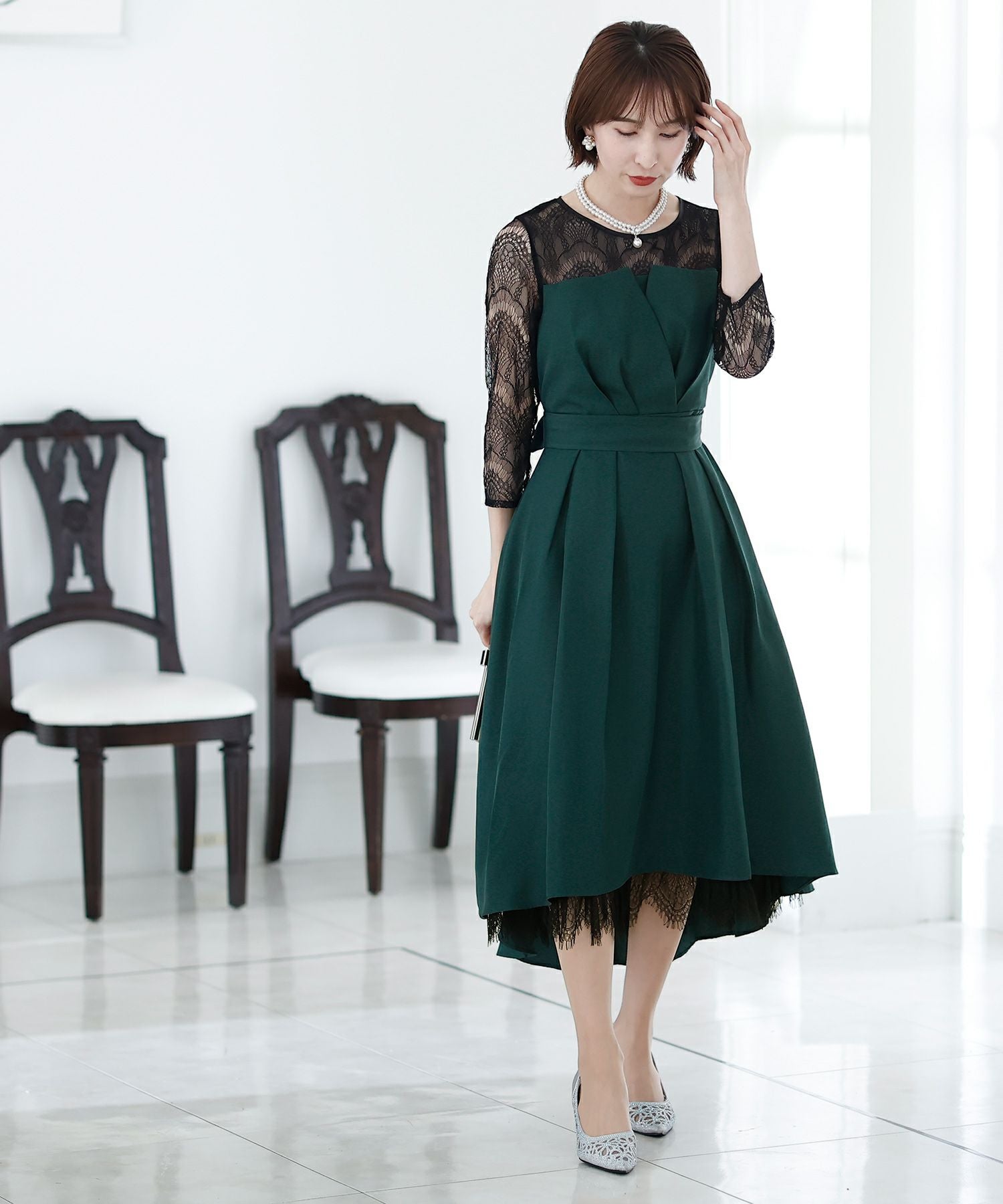 フィッシュテールビスチェドレス｜PourVous