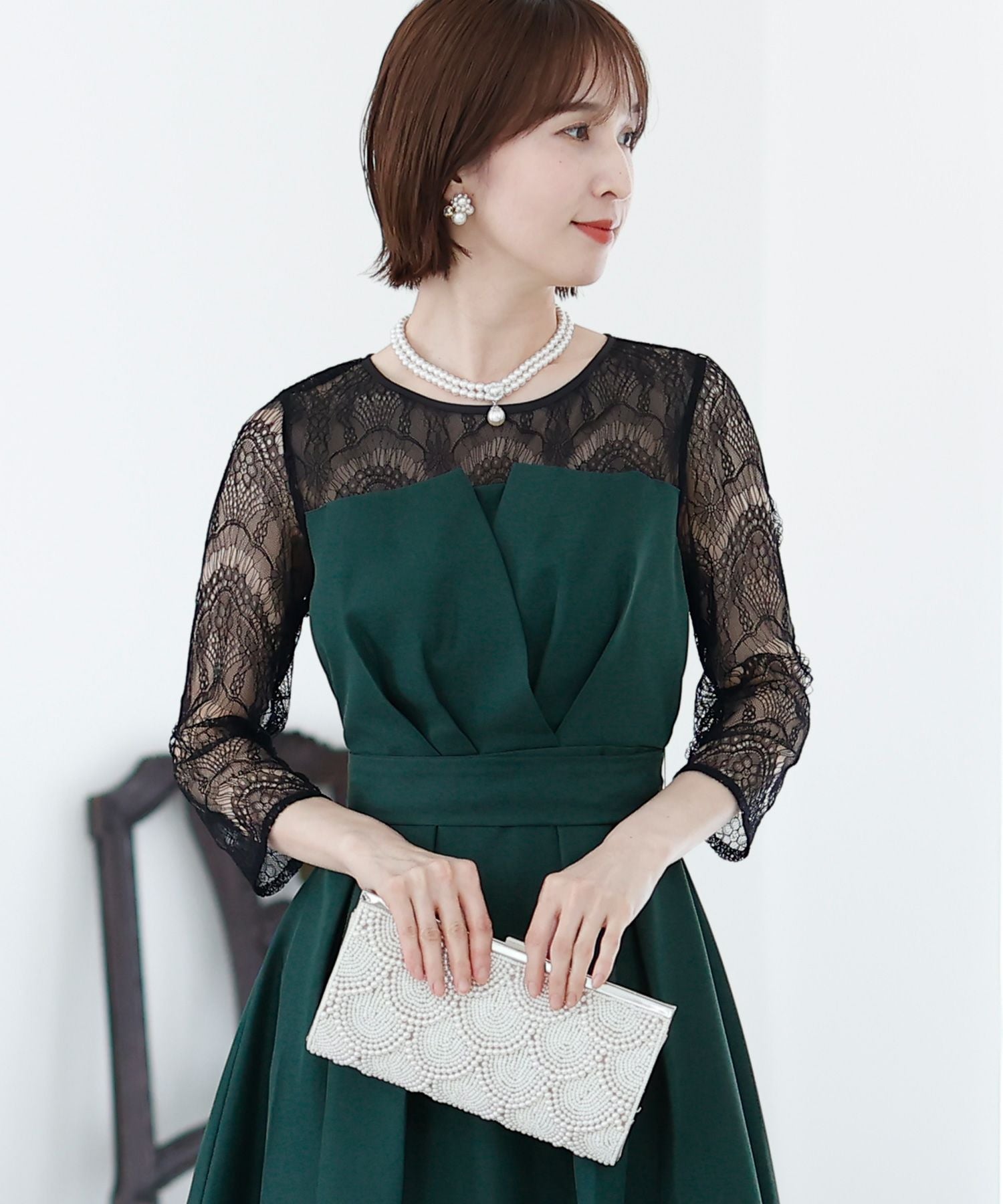 フィッシュテールビスチェドレス｜PourVous