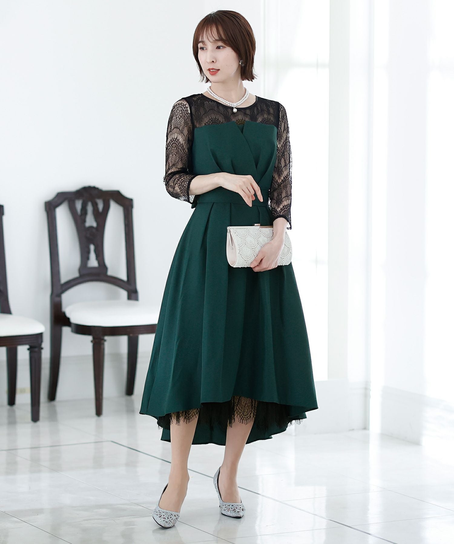 フィッシュテールビスチェドレス｜PourVous