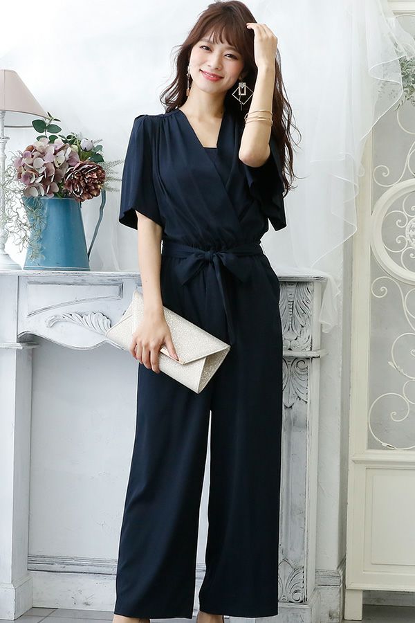 カシュクールオールインワン