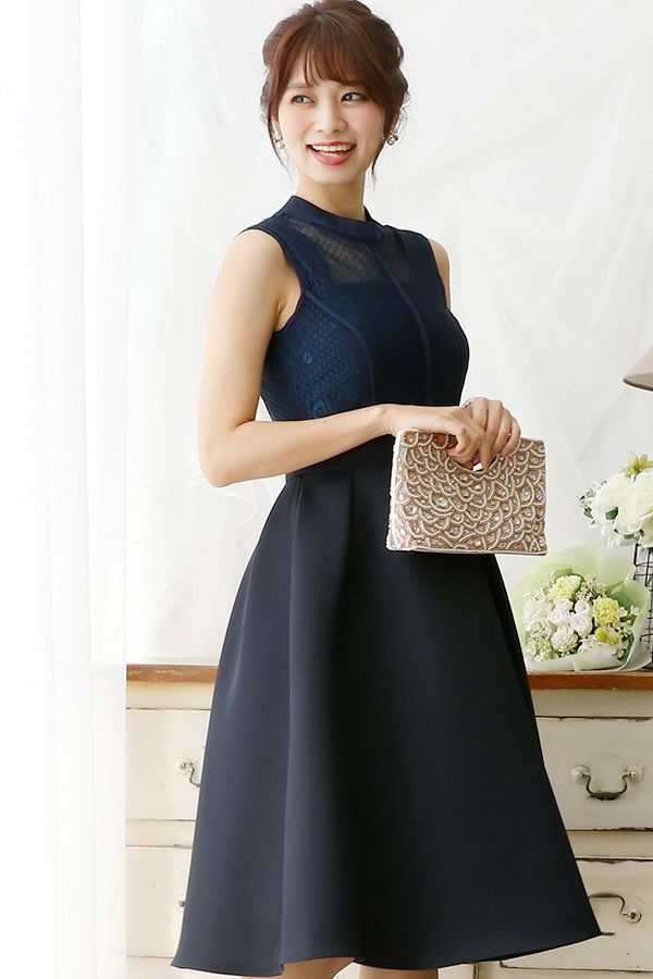 レース＆チュールドレス