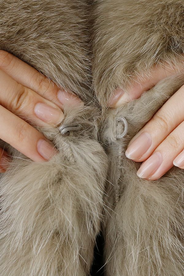 ファー（ボタン）