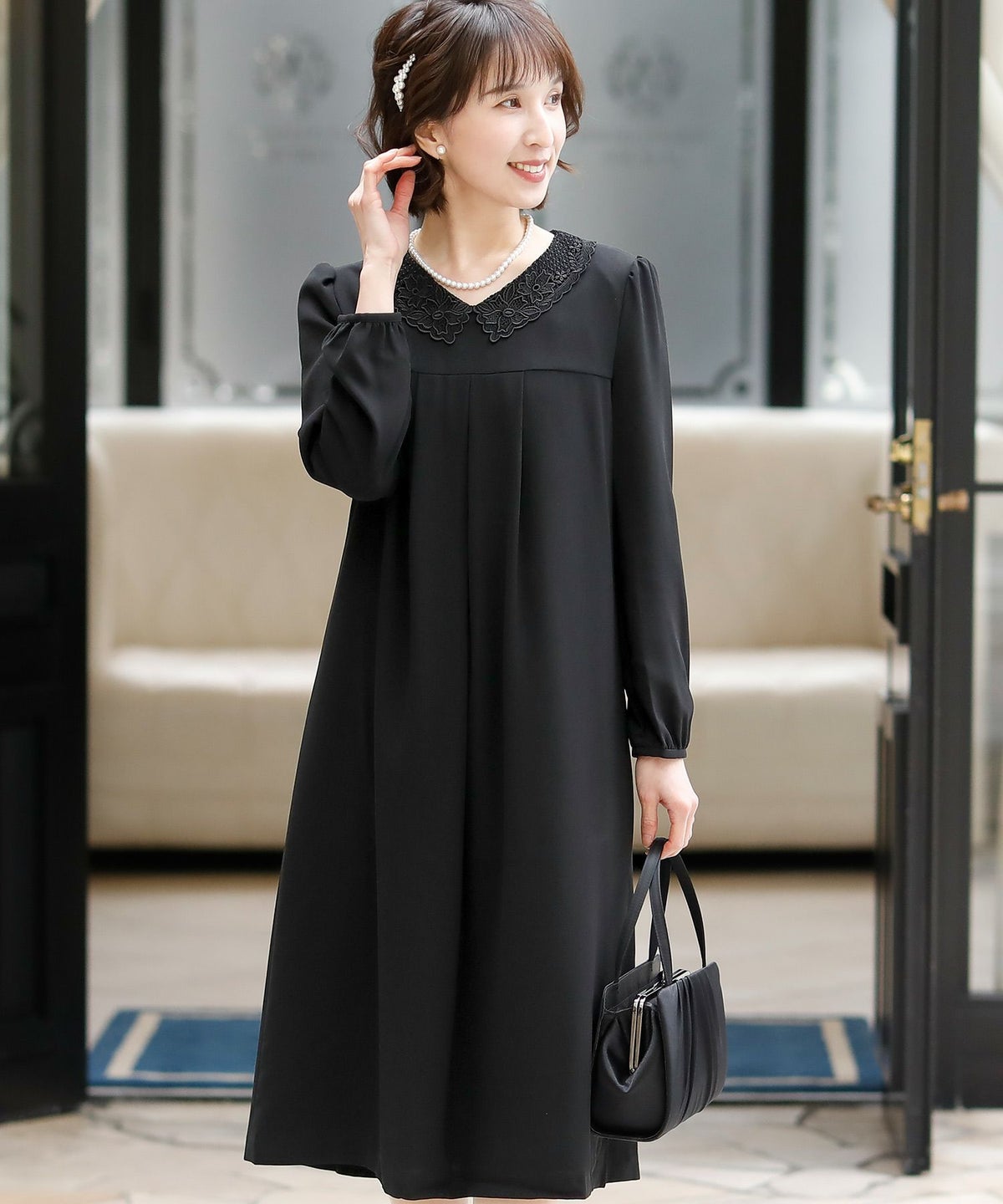 セレモニージョーゼットワンピース