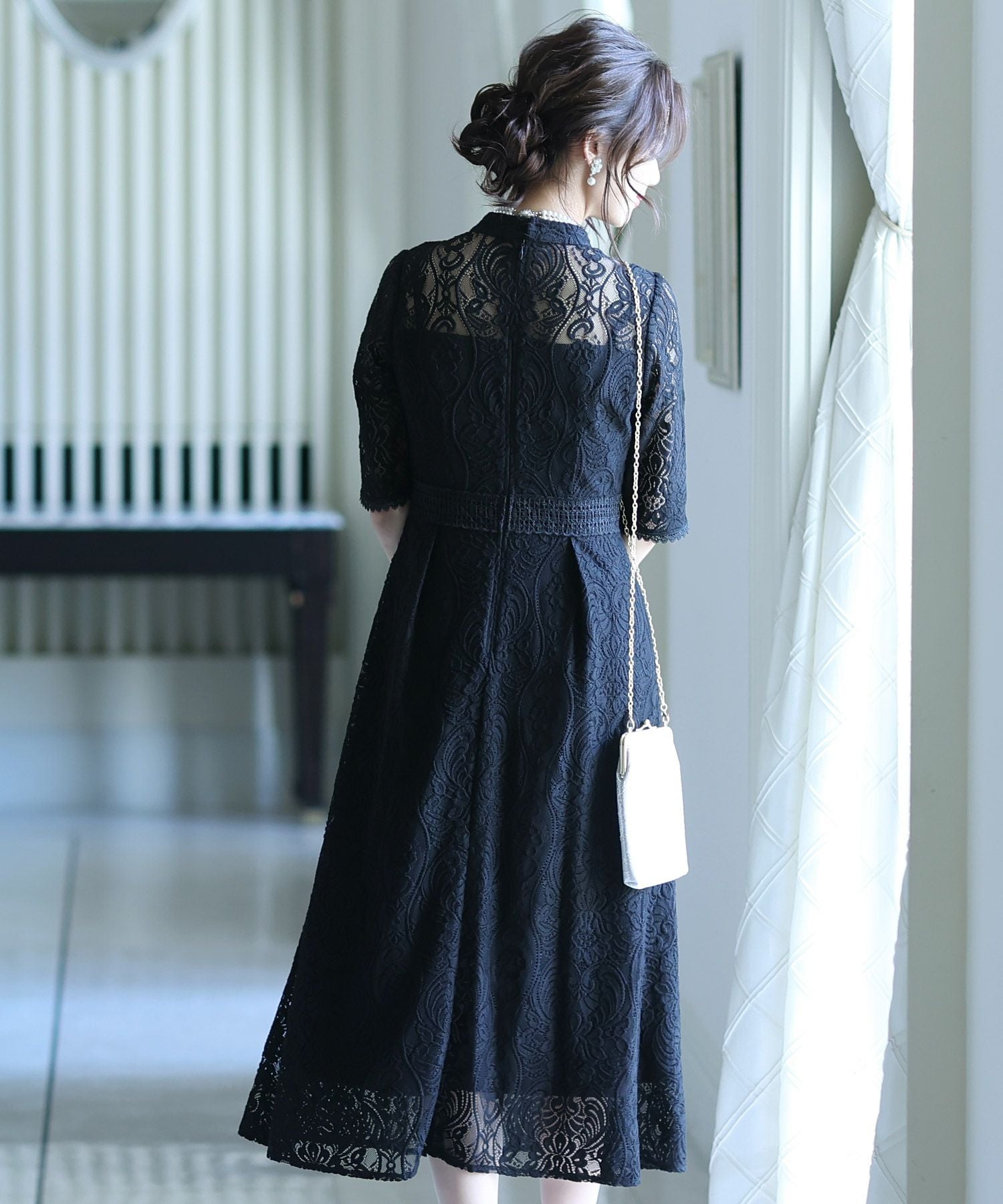 刺繍レースワンピース｜PourVous
