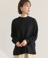 モックネックボリューム袖ロンT