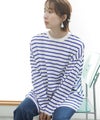 BIGボーダーロングスリーブTシャツ