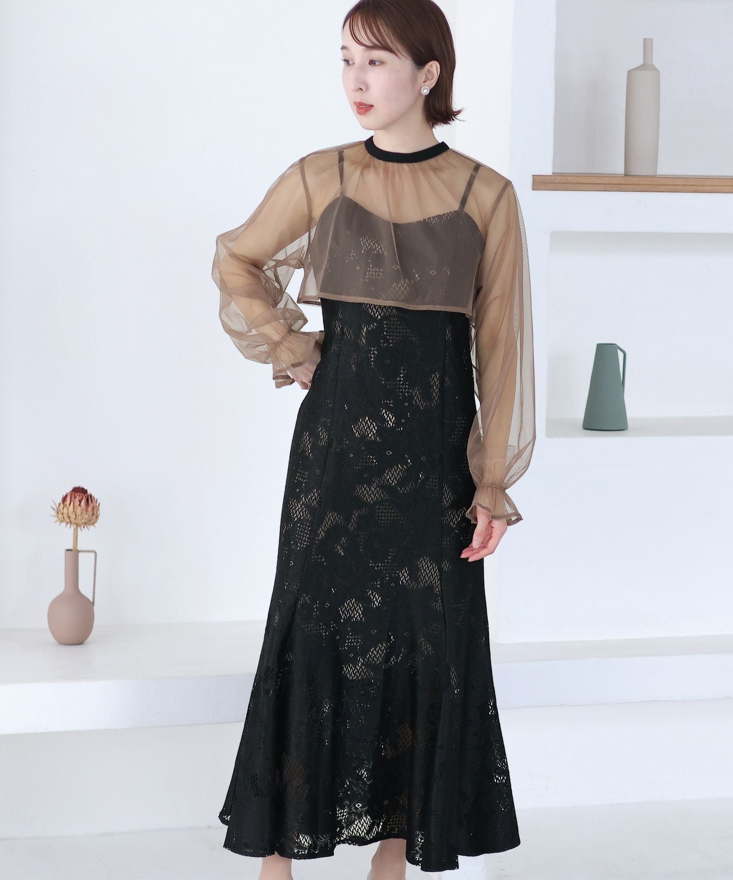 シフォンボレロセットマーメイドワンピース