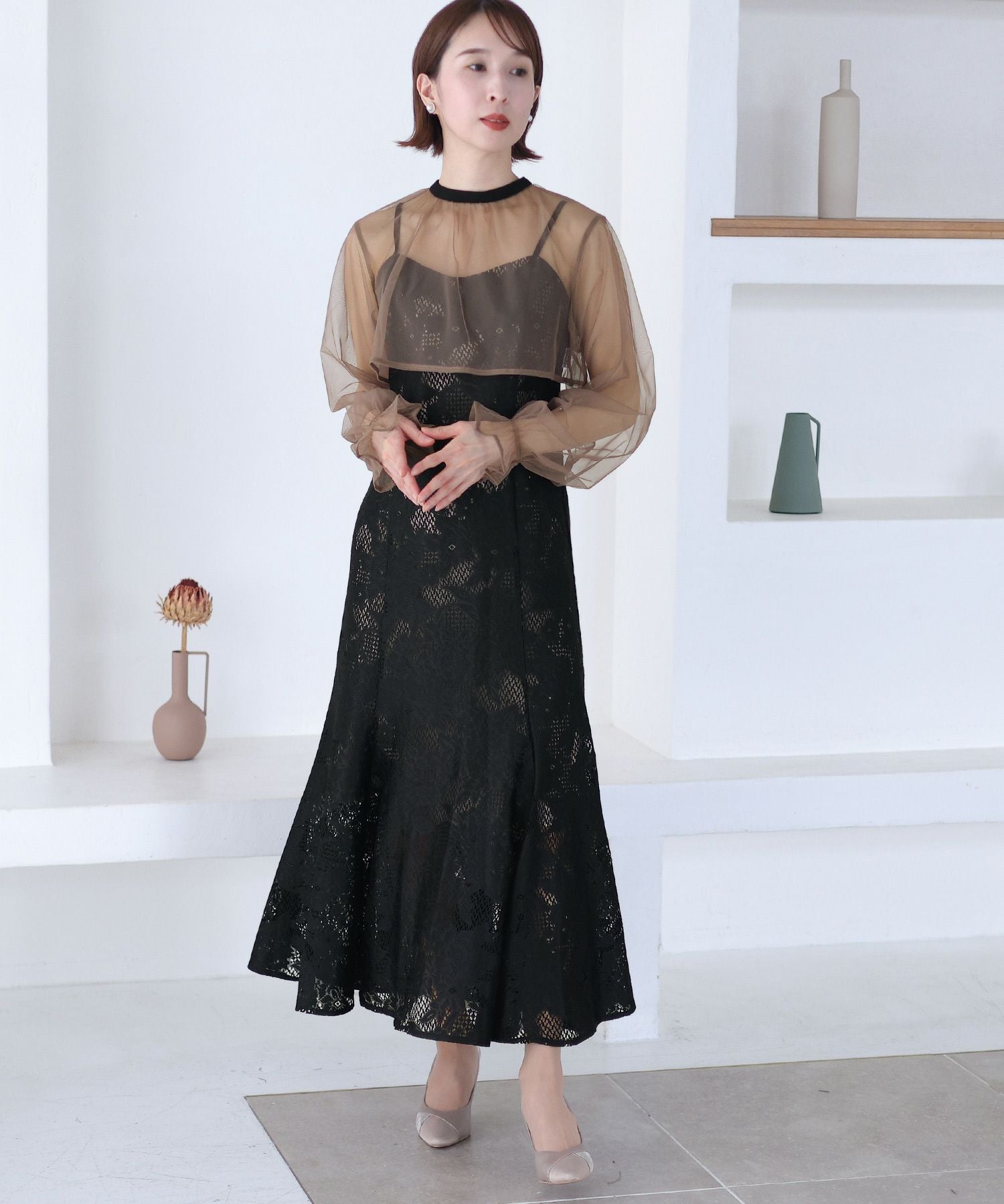 シフォンボレロセットマーメイドワンピース