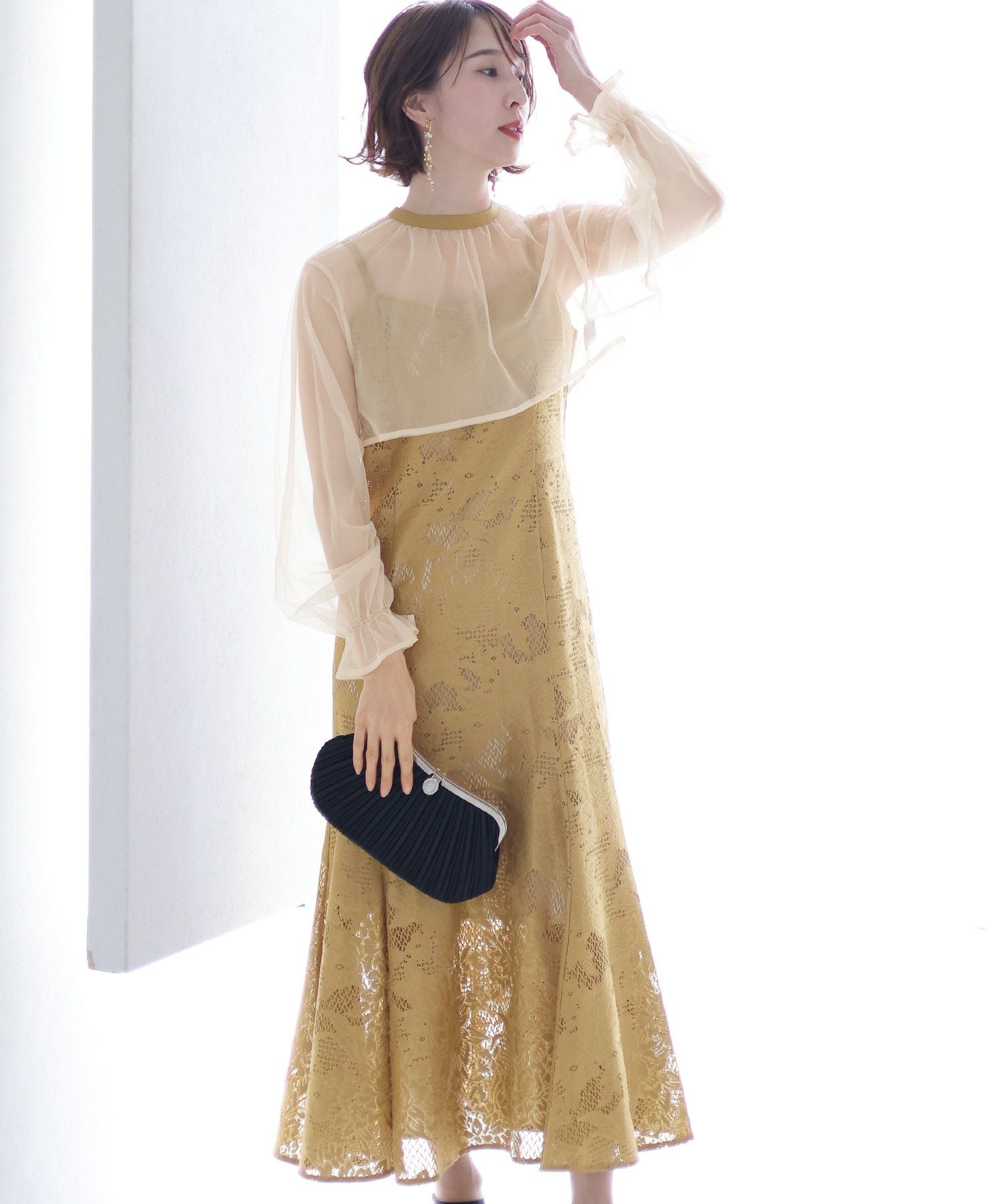 シフォンボレロセットマーメイドワンピース