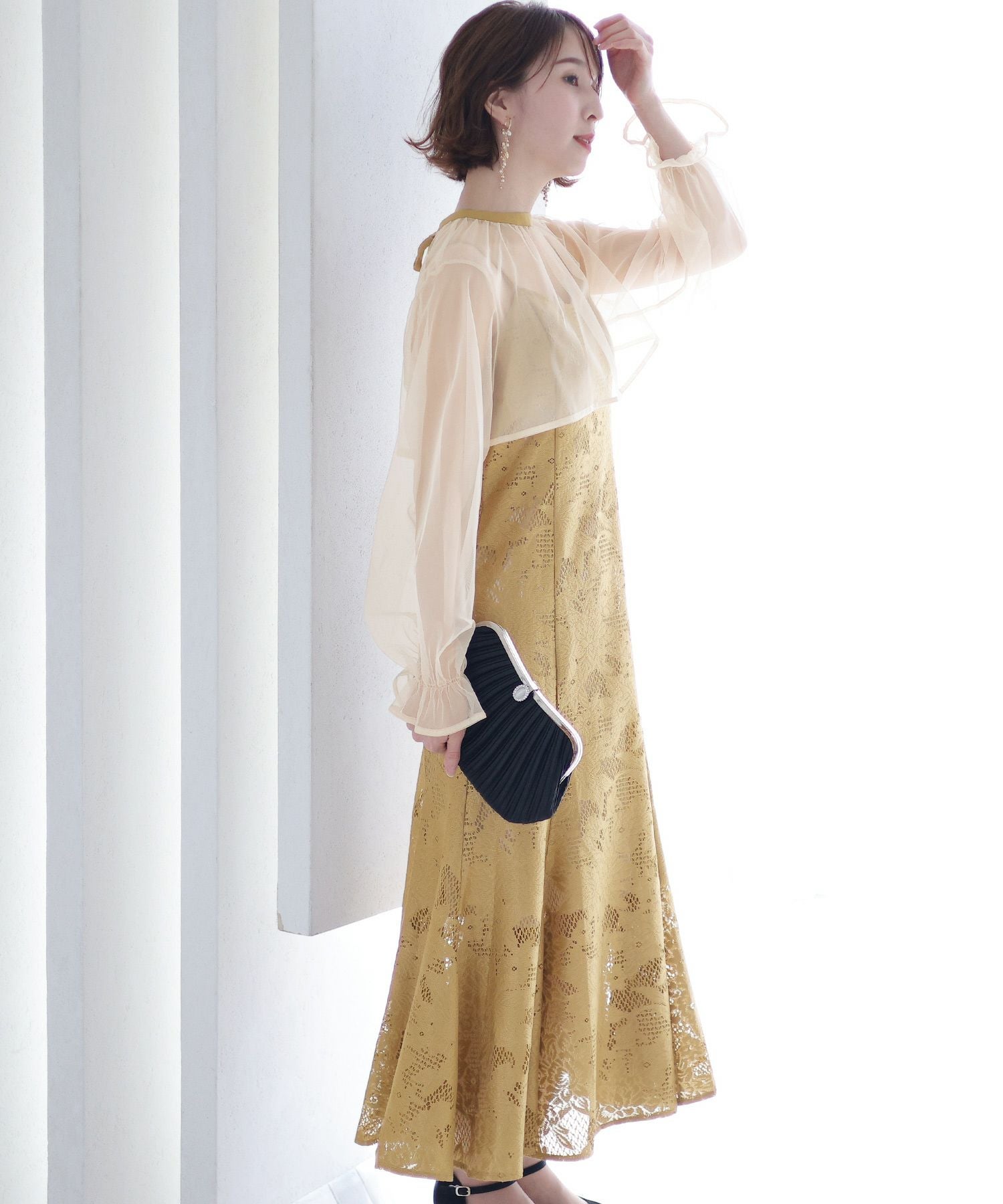 シフォンボレロセットマーメイドワンピース