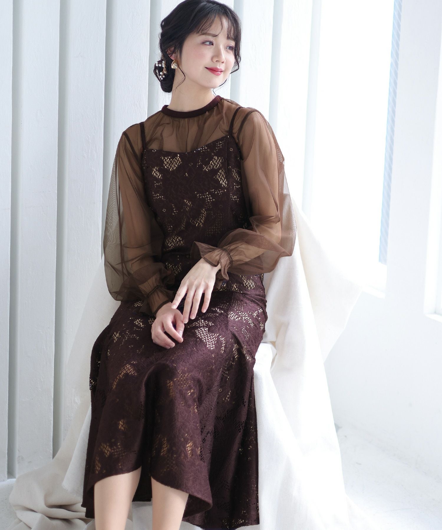 シフォンボレロセットマーメイドワンピース